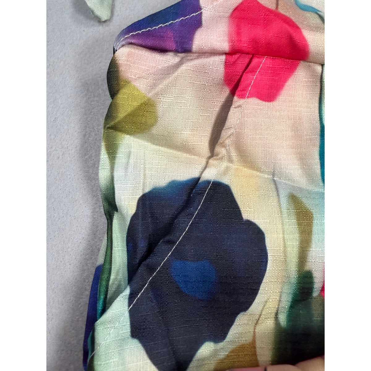 Floral Pant Jumper with Tie Straps and Pockets size S