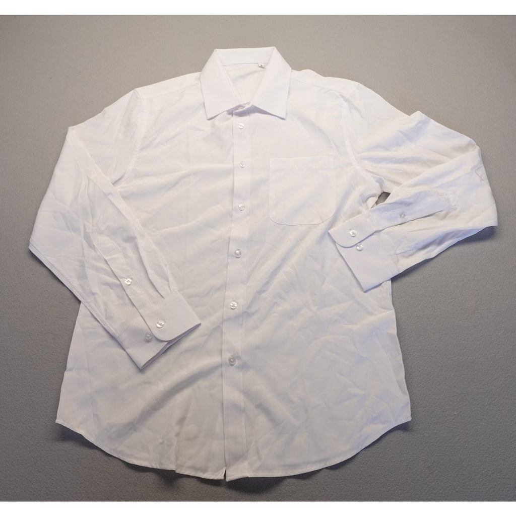 Men's White Long Sleeve Dress Shirt Button down Size Small