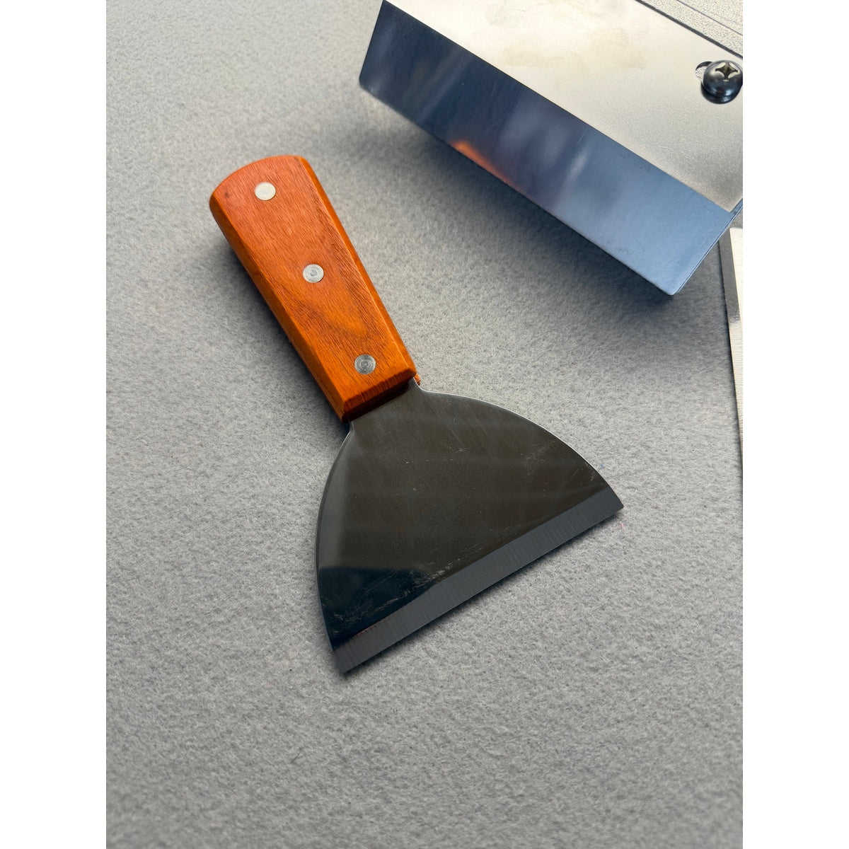 Heavy Duty Flat Top Griddle / Grill Scraper Set (New & Complete)