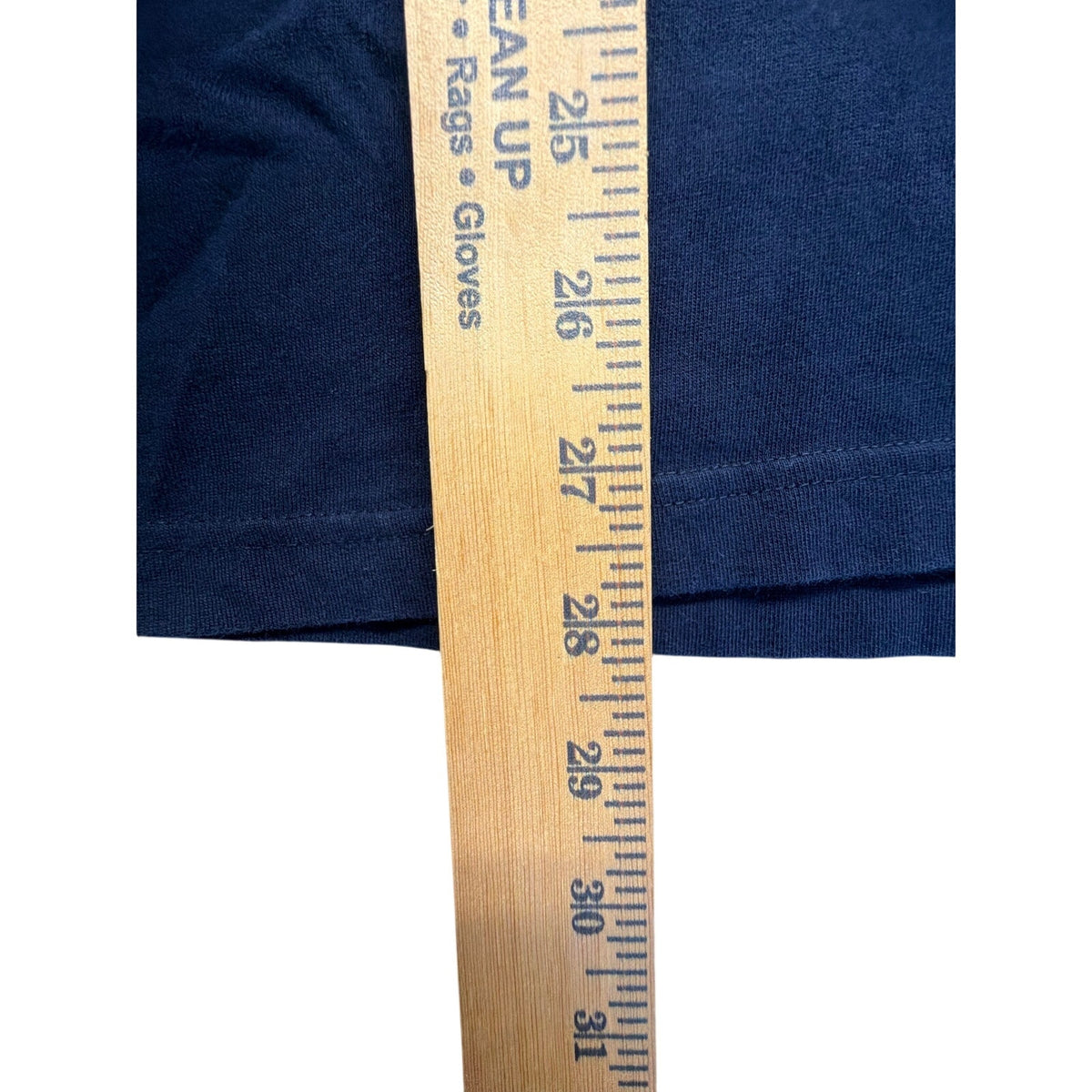 Lands' End Super-T Men's Long Sleeve Shirt Navy Blue Size Large