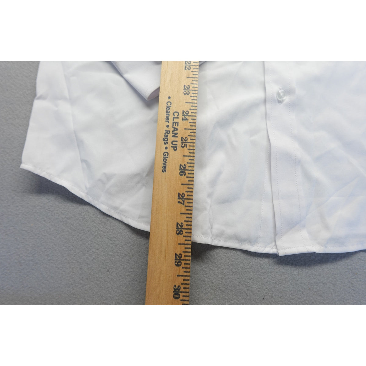 Men's White Long Sleeve Dress Shirt Button down Size Small