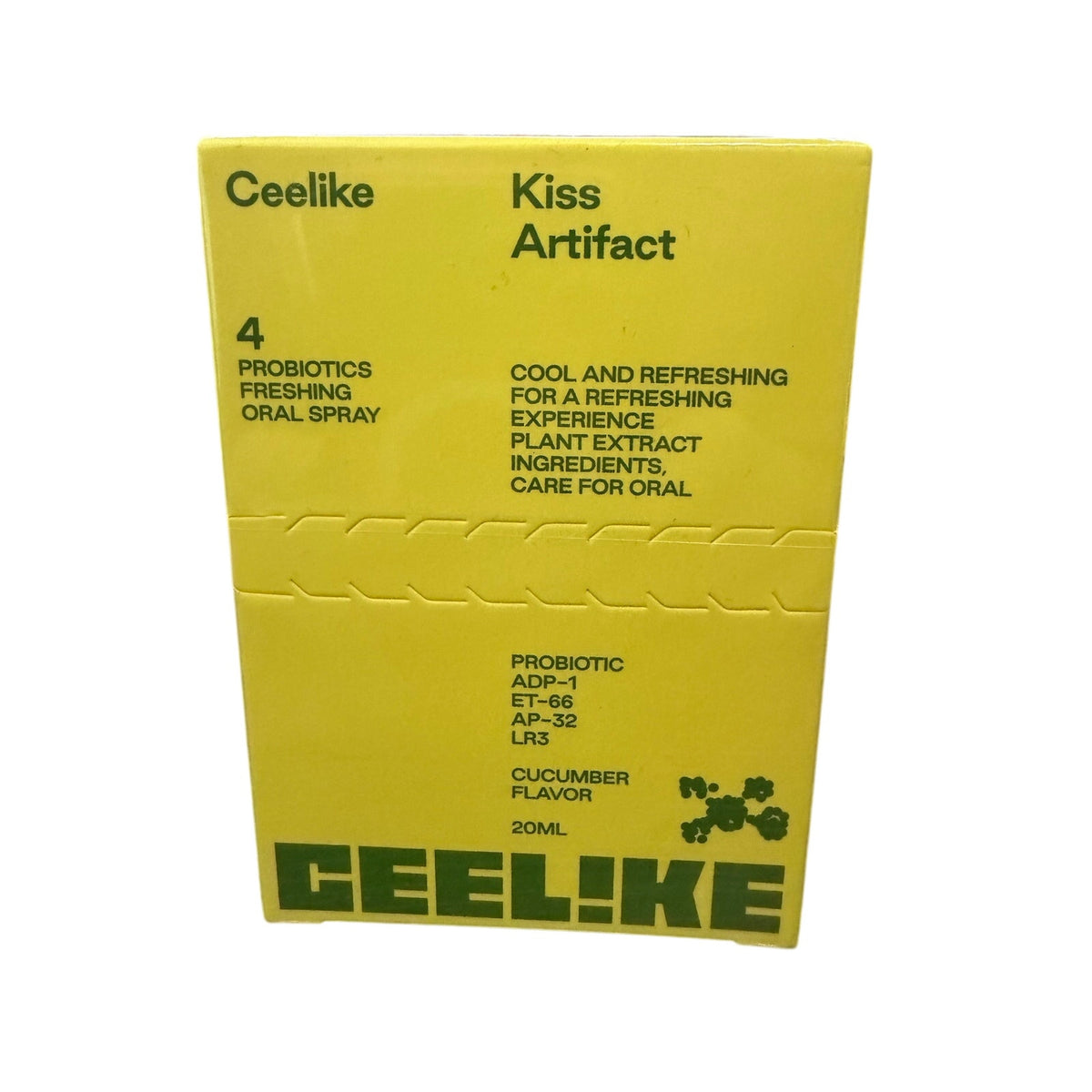 CEELIKE Kiss Artifact Probiotics Freshing Oral Spray Cucumber Flavor (20ml) NIB