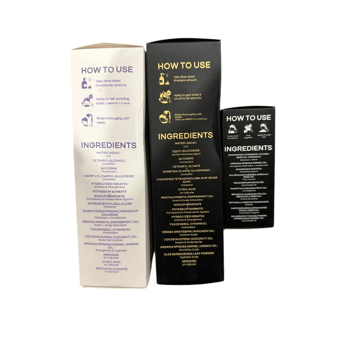 BASED Bodyworks Haircare Trio/Set: Shampoo, Conditioner, Hair Elixir NEW IN BOX