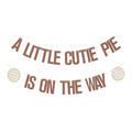 Baby Shower Reveal Banner “A Little Cutie Pie is on the Way”
